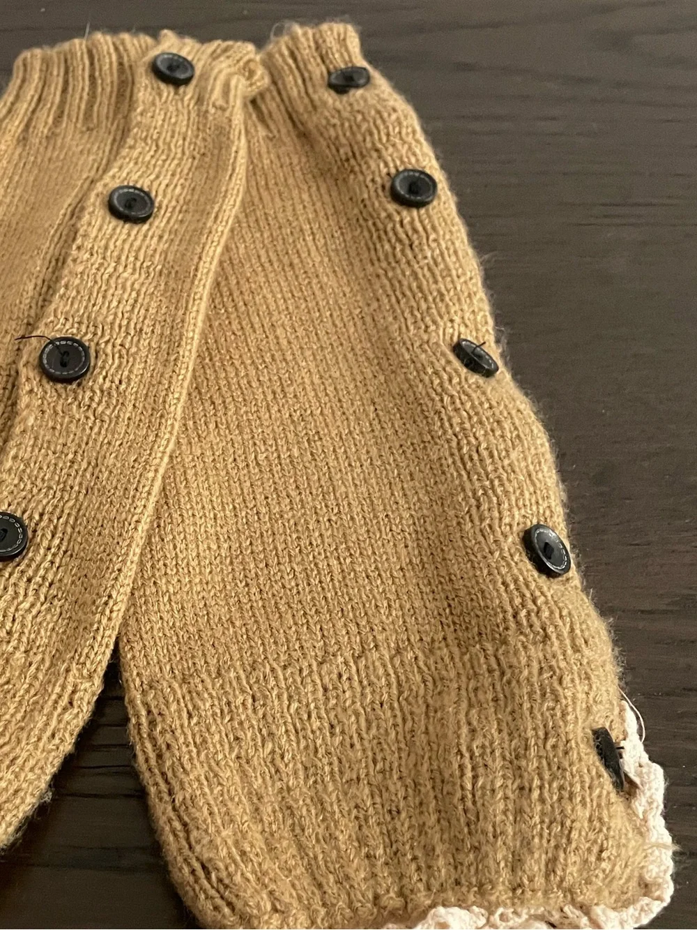 Kids Knit Lace Boot Cuff Warmers